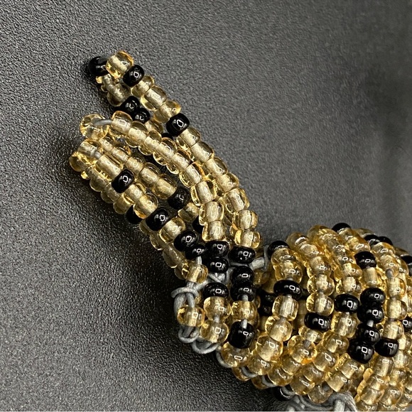 African Beaded Wire Wrapped Cape Ostrich Figurine Pendant - Picture 5 of 11